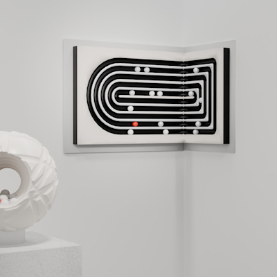 Thinking the Corner - Sculpture by Ivo Meier 