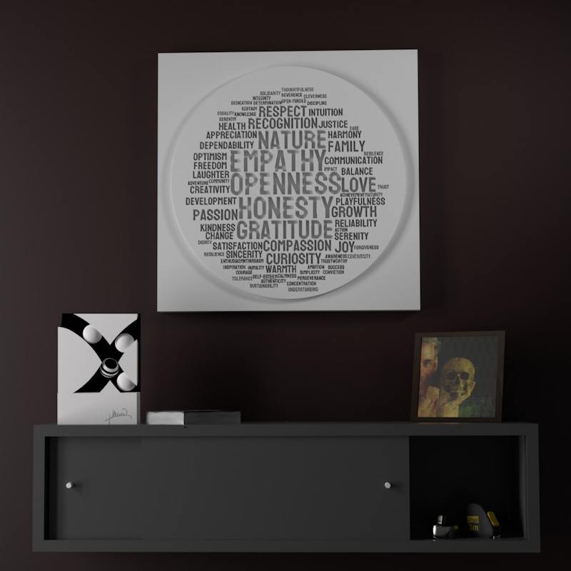Sculpture of social consensus