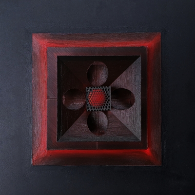 Emptiness V II - colored red (Digital Art Sculpture by Ivo Meier)