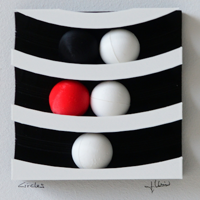 Circles - Sweetspot Digital Art Sculpture by Ivo Meier (Detail)