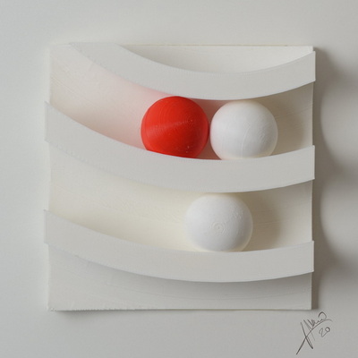 Impact - Sweetspot Digital Art Sculpture by Ivo Meier (Detail)