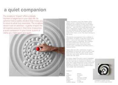 Preview of the brochure for the key work Impact from 2019.