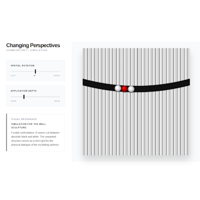 Lenticular Wall Sculpture Simulator by Ivo Meier