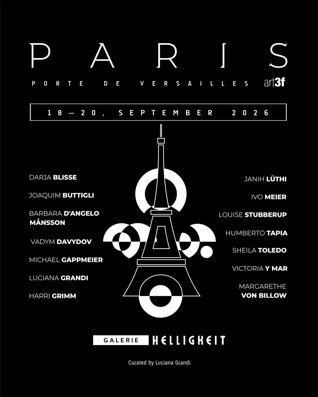 art3f Paris September 2026 | Galerie Helligkeit | Ivo Meier