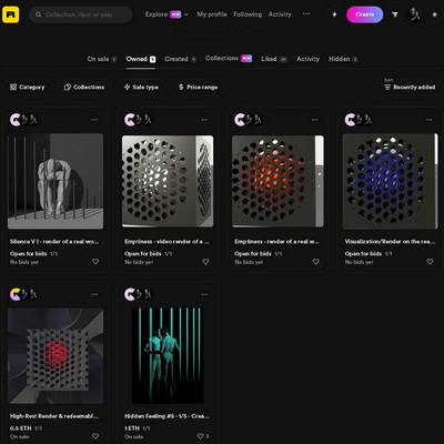 Profile on Rarible.com - Art by Ivo Meier (thumbnail)